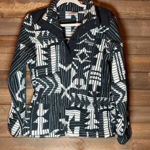 WOMEN'S COLUMBIA SAWYER RAPIDS PRINTED HALF SNAP PULLOVER JACKET Size Medium